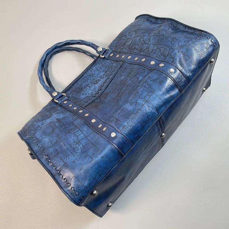 Fashion Print Alligator Pu Leather Travel Bag