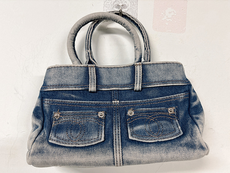 Vintage Jeans Look Denim Bags - Back