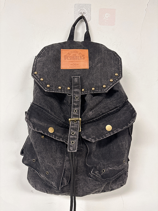 Classic Denim Wash Big Capacity Backpack