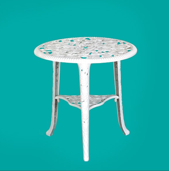 Dia68cm Round Antique Table With Rose Flower Pattern