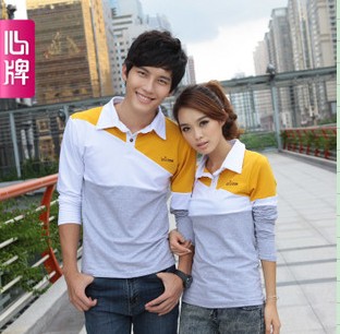 Couple Long Sleeve T Shirt 2011 New Arrival Autumn Clothing Koreal178