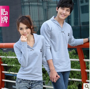 Couple Long Sleeve T Shirt 2011 New Arrival Autumn Clothing Koreal218