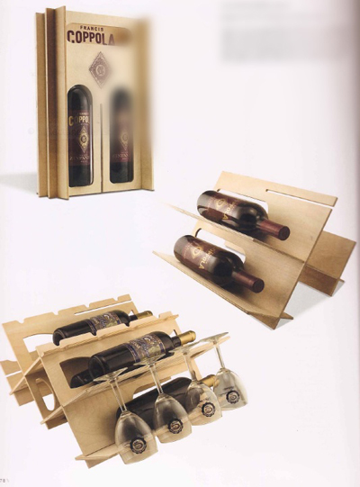 c, WIne box converts to wine rack