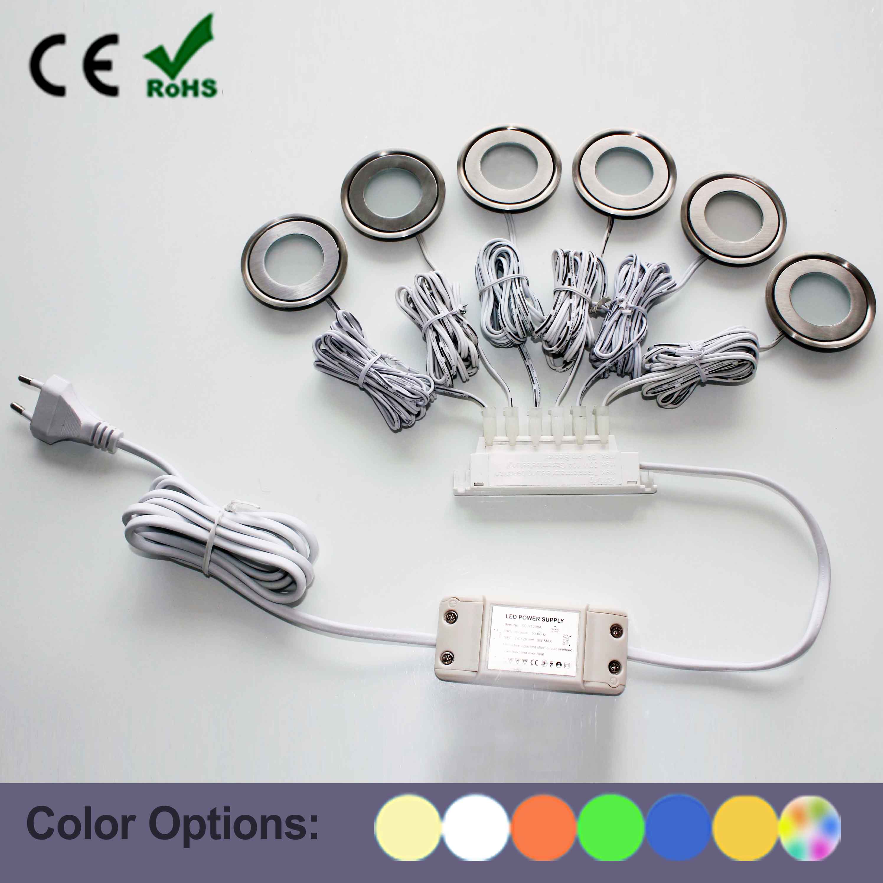 IP54 Indoor LED Floor Light Kit Set Of 6