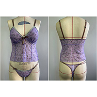 LADIES' KNITTED CAMI & THONG