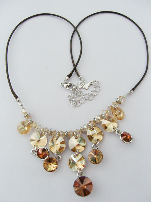 High quality necklace with crystal