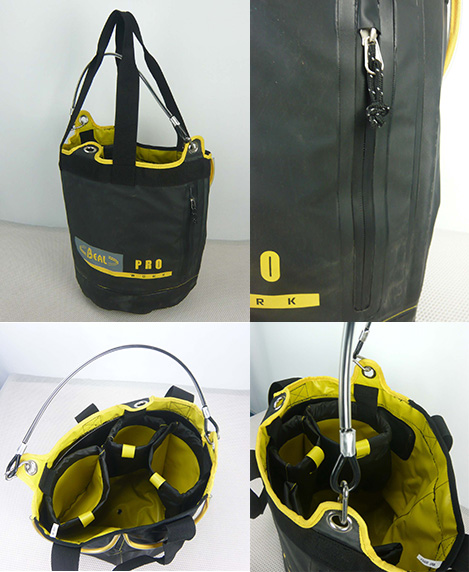 Black Bucket-shape Tarpaulin Waterproof Unbreakable Welded Tool Case