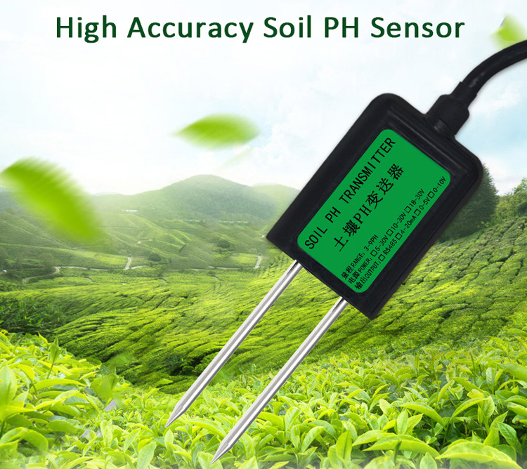 Agricultural 0-5v 0-10v 4-20ma rs485 soil ph moisture meter price