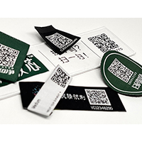 QR Code Woven Label