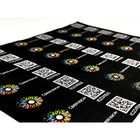 QR Code Woven Label