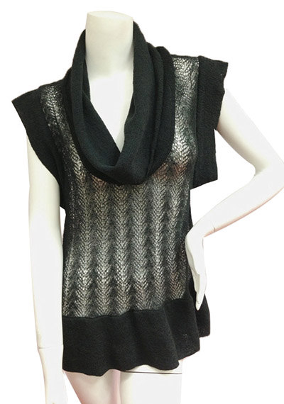 Ladies' Rayon Nylon Knitted Pullover