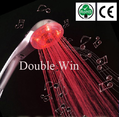 Lighted Audio Player Shower Set