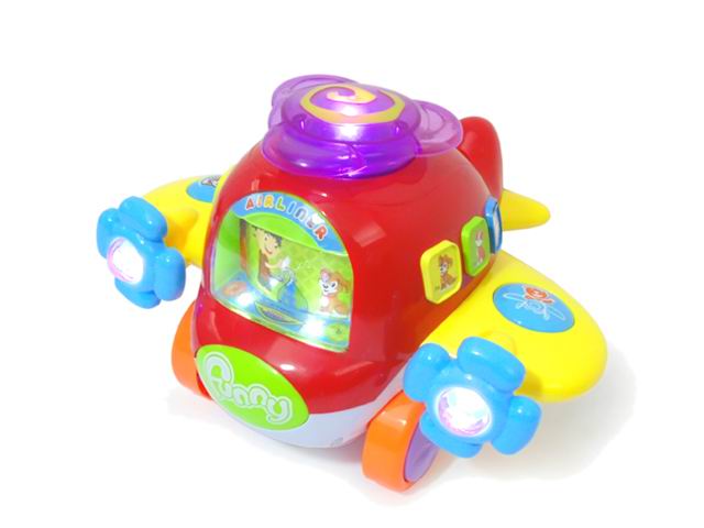 Educational learning toys plane with electronic quiz game