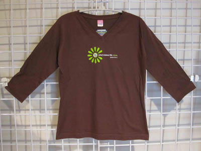 Ladies V neck L/S with sprint