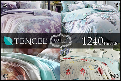 Cottex Tencel 1240 Thread Count Bed Linen Set