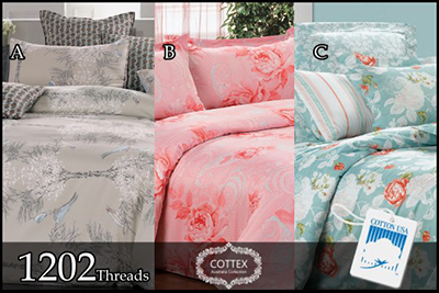 Cottex Cotton Usa 1202 Thread Count Bed Linen Set