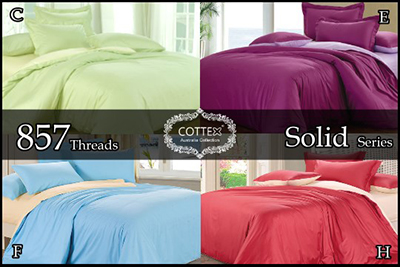 Cottex Solid Color Bed Linen