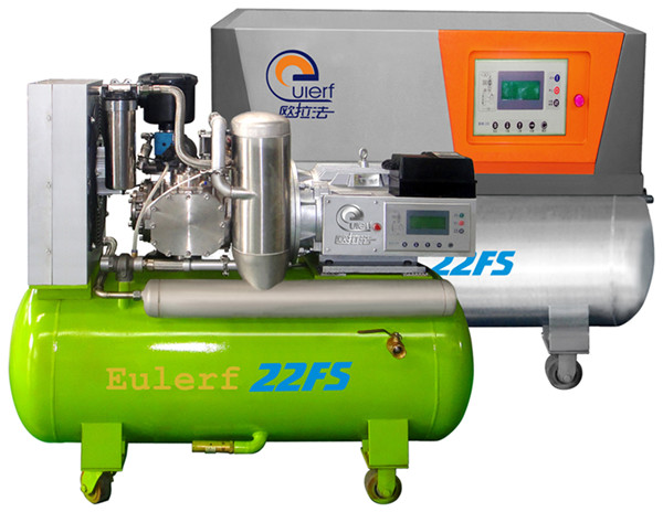 5.5kw portable oil free air compressor