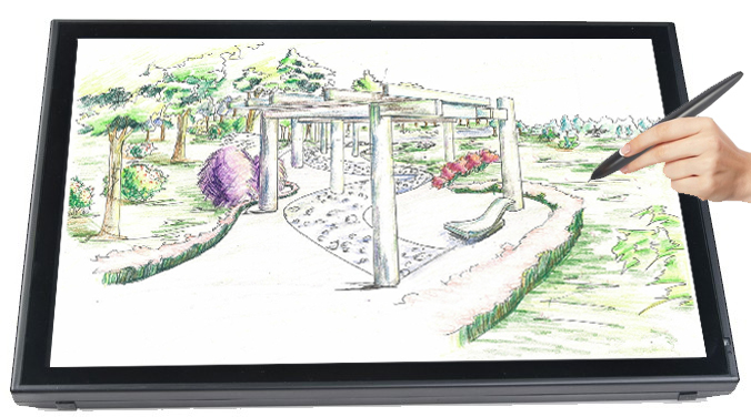 19 inches tablet lcd monitor with digital pen