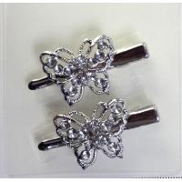 Ladies Fashion Crystal Butterfly Head Clip China Reliable Manufacturer Alloy Hair Jewellery Product
