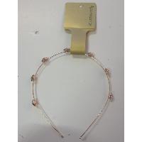 New Arrival Girls Simple Pink Alloy Hair Band Imitation Jewellery Hair Ornament Design for Wedding