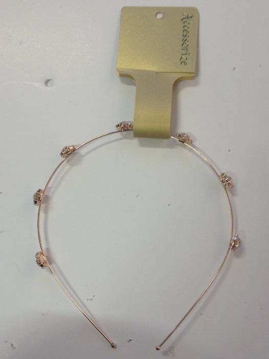 New Arrival Girls Simple Pink Alloy Hair Band Imitation Jewellery Hair Ornament Design for Wedding