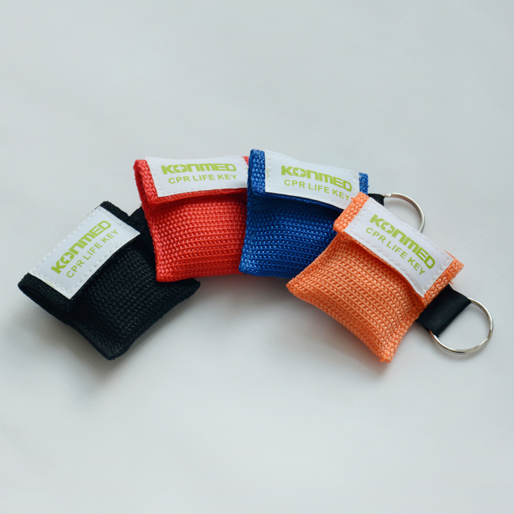 Cpr mask keyring disposable one way valve for training