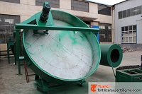 Fertilizer granulator disc pan
