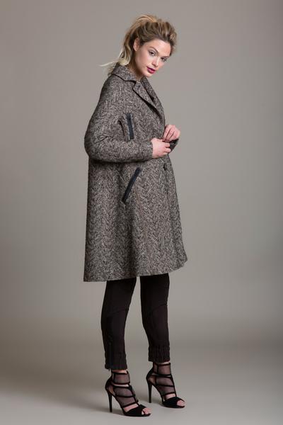 Herringbone Swing Coat