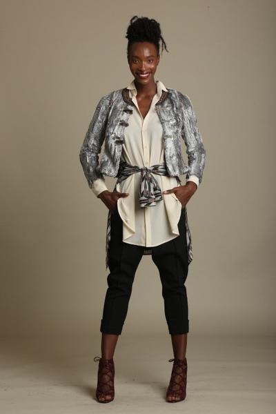 Galvanized Faux Fur Cardi Jacket