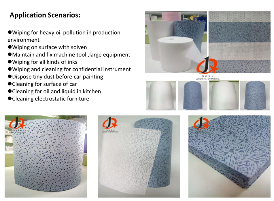 100% pp non-woven microfiber disposable cleaning cloth kitchen wipes