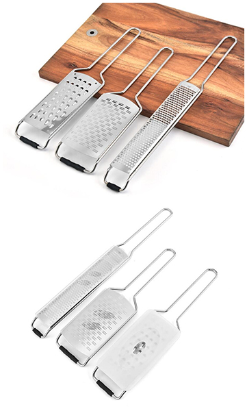 Stainless Steel Set of 3 Flat Grater
