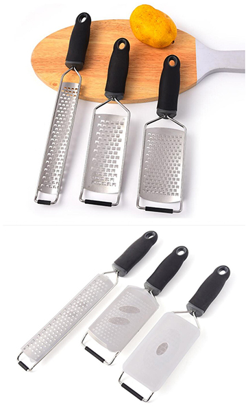 Stainless Steel Set of 3 Flat Grater