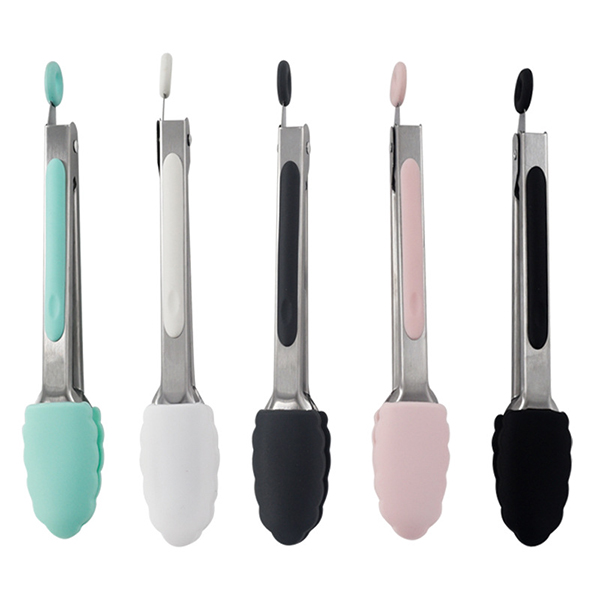 Stainless Steel Tongs with Silicone Head