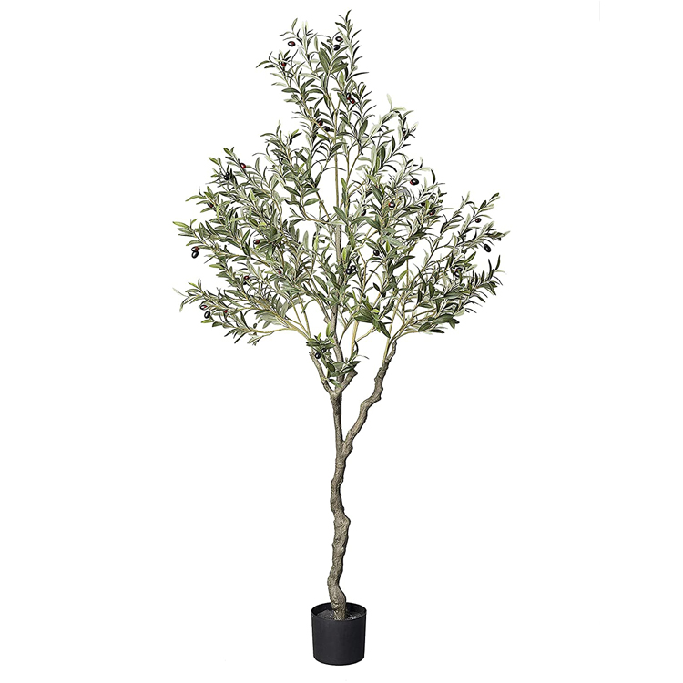 Sinleen Artificial Olive Tree 7ft faux decorative tree