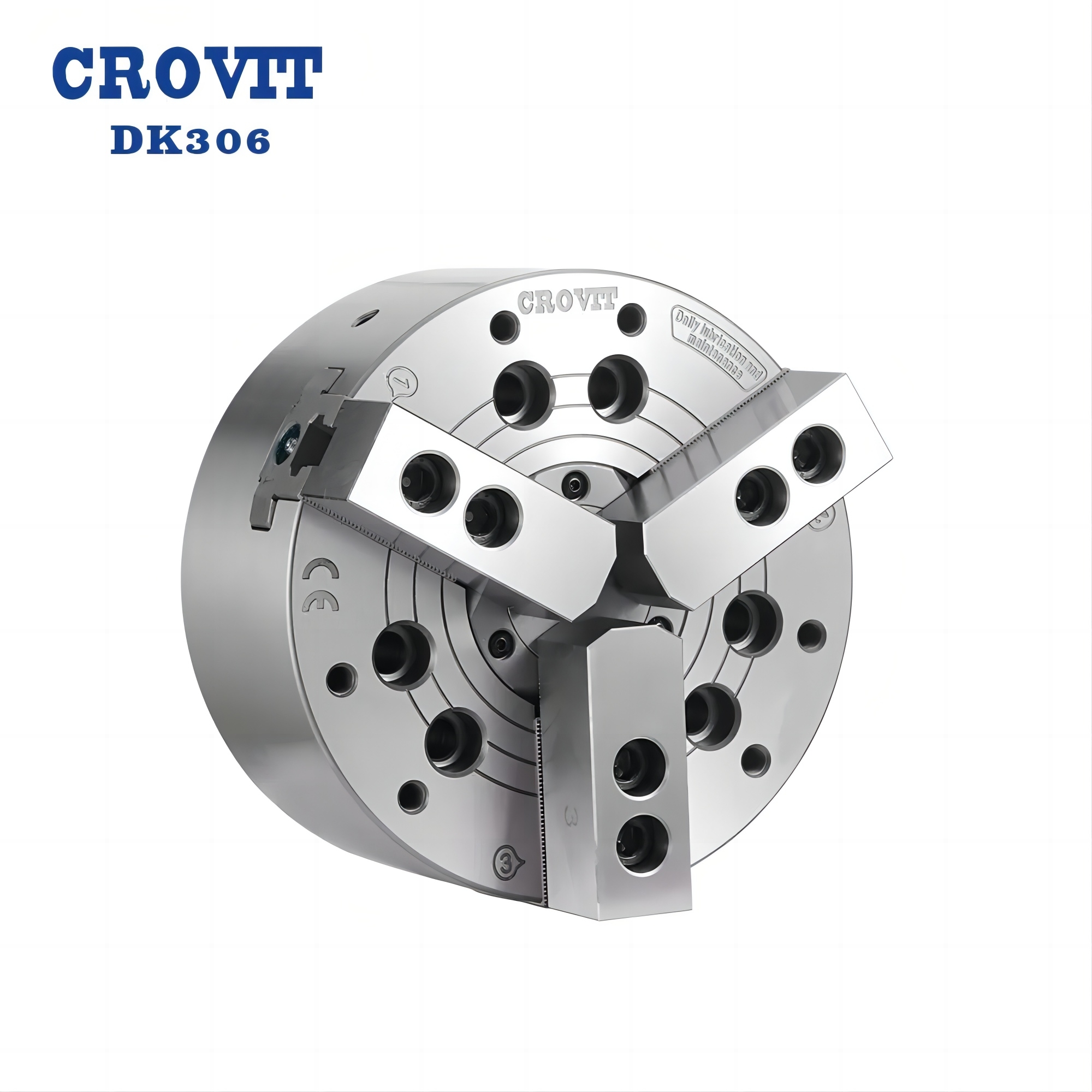 CROVIT 3 Jaw 6 Inch Through-hole Power Chuck