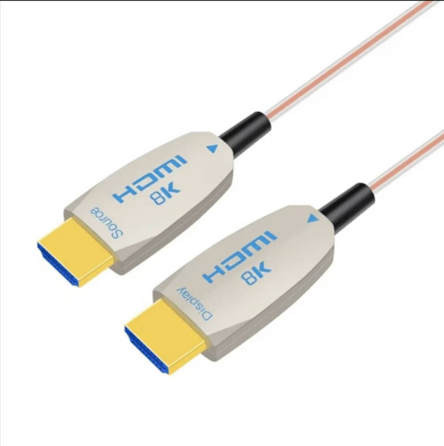 Ultra Slim 8K HDMI2.1 Fiber Active Optical Cable AM to AM 48Gbps 5m