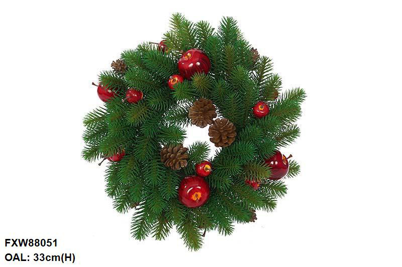 8 inches APPLE / PINE WREATH