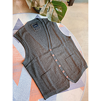 Checks Knitted Waistcoat