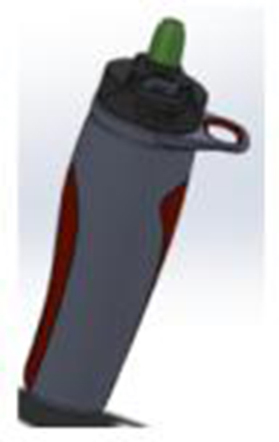 Bottle and Cap with Fring Ring