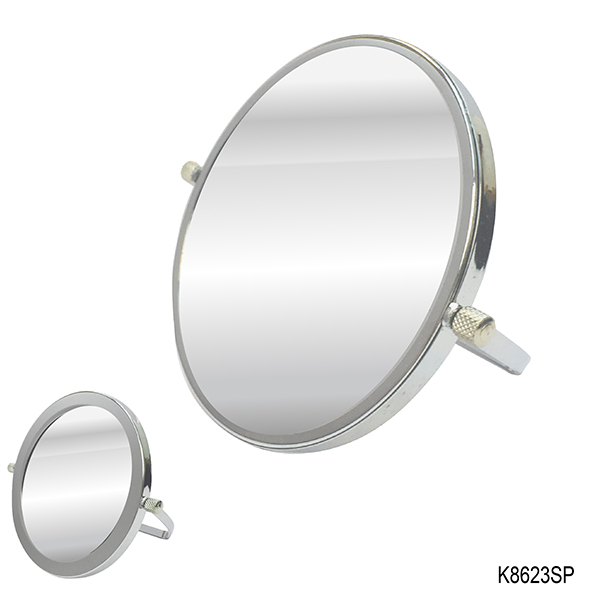 2 SIDES METAL MIRROR 13CM (SLIVER)