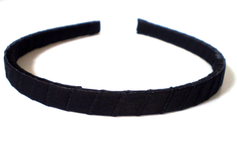 Black wrapped headband/head band