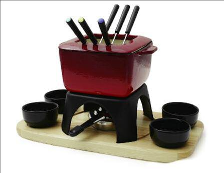 Mont Blanc 15 Pc Cast Iron Fondue Set