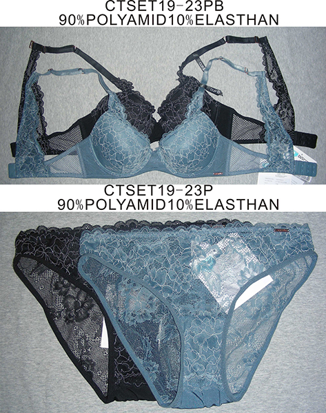 Padded Bra + Hipster with Lace