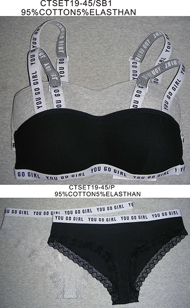 Padded Bustier Bra + Slip