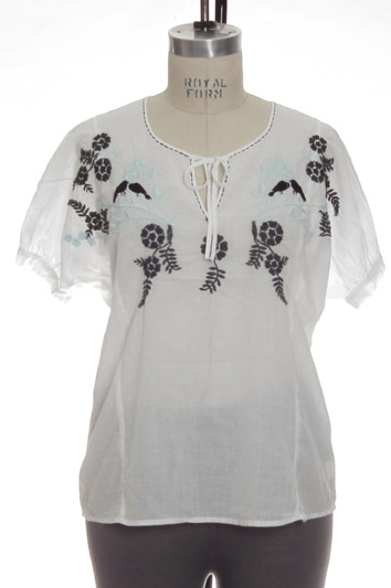 Woven Embroidery Blouse