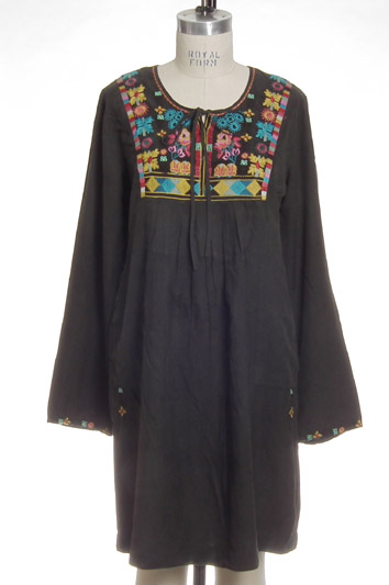 Woven Embroidery Dress