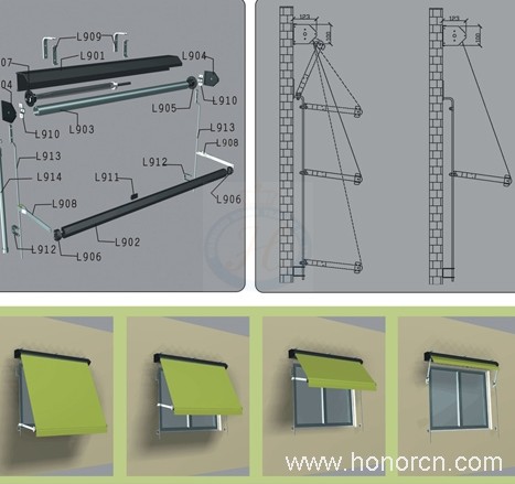 L920 Vertical Window Canopy