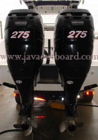2006 Mercury Verado Pair Of 4 Stroke 275 Hp Outboard Motors 25 inches Shafts Low Hours