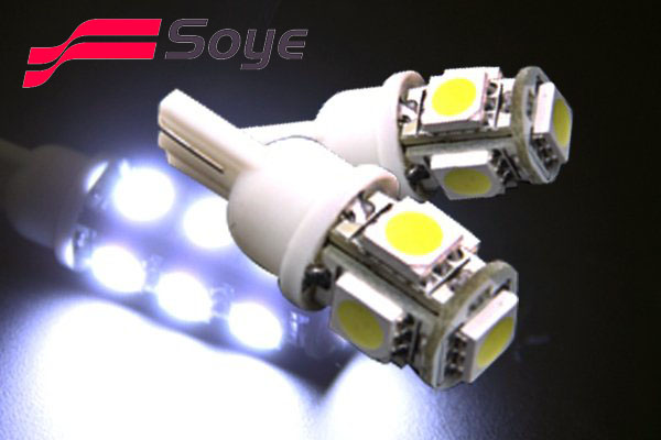 Super Bright Car Led Light Led Auto Lighting T10 W5w 5smd 3chips